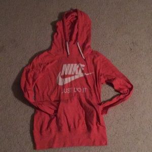 Pink Nike sweatshirt